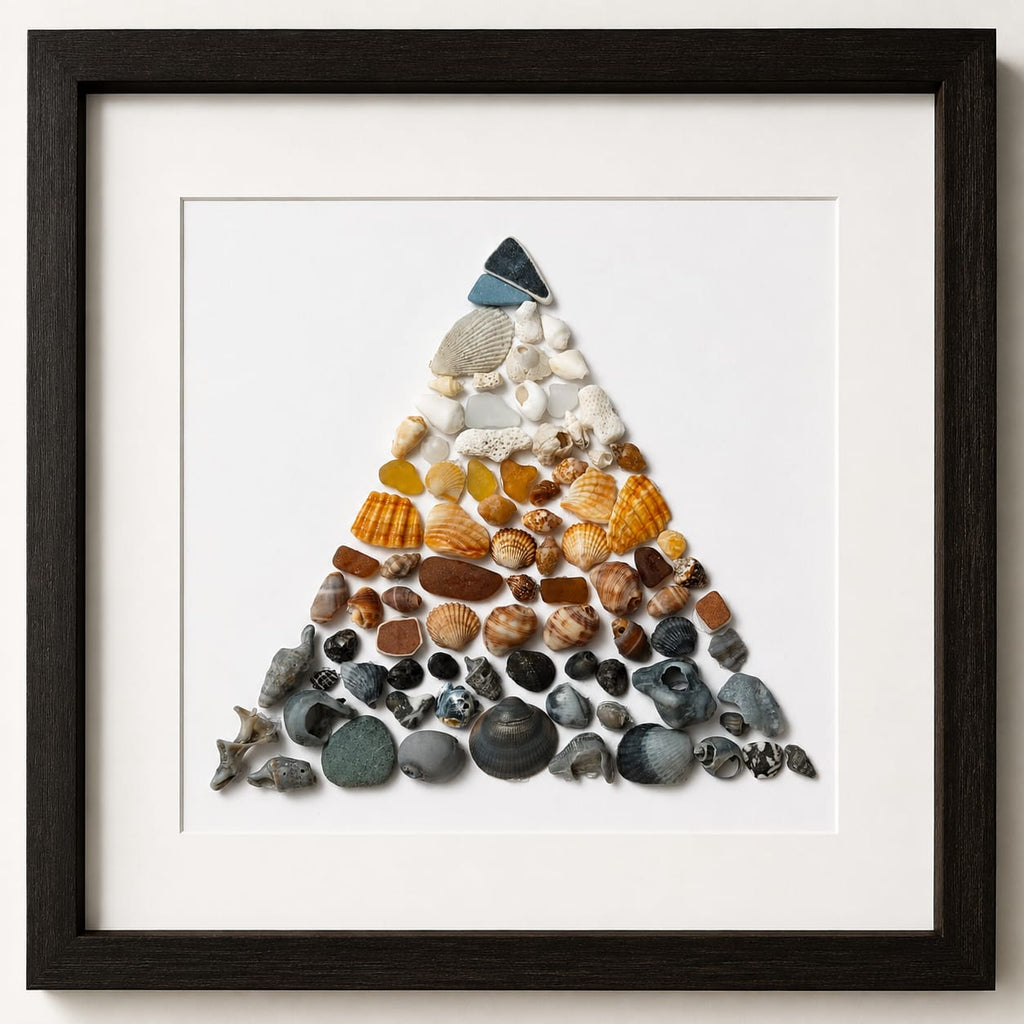 Sea Glass & Seashell Triangle